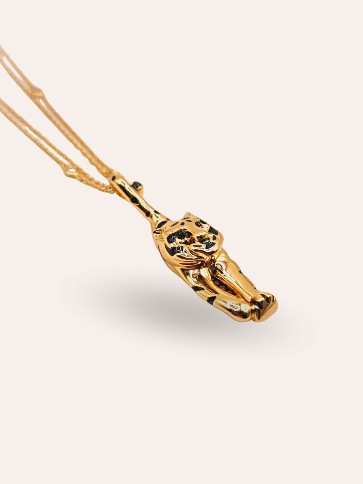 Colar Tigre com Cordão estilo Tiffany