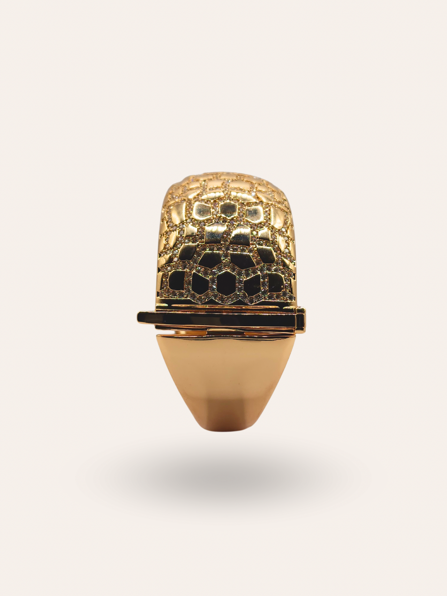 Pulseira Casco de Tartaruga Dourado